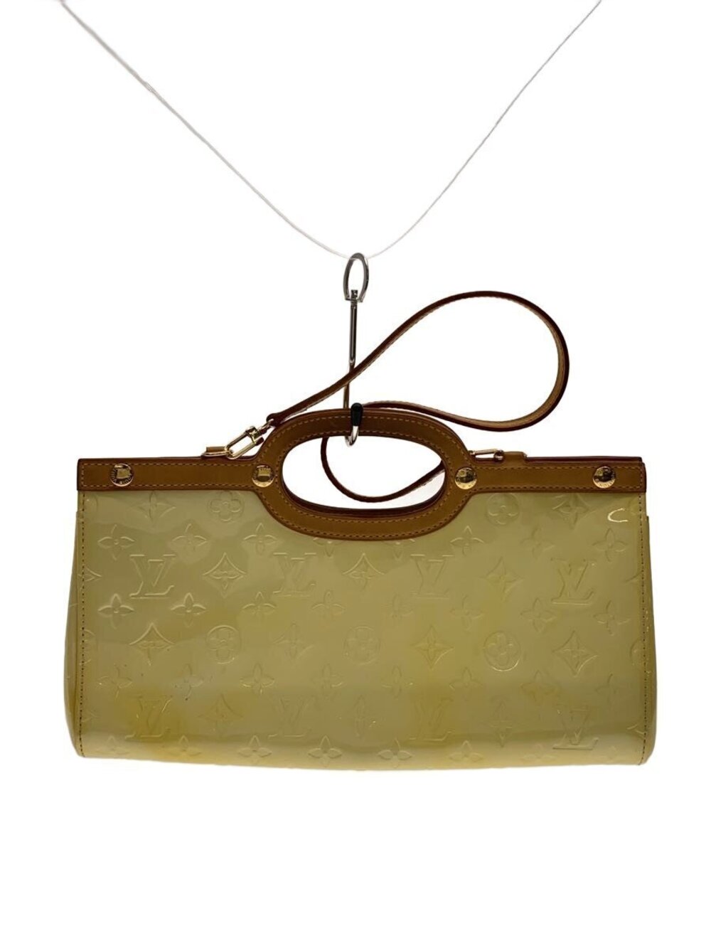 LOUIS VUITTON Roxbury Drive Monogram Vernis Enamel White
